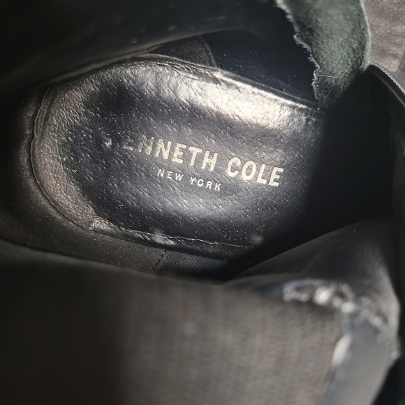 Kenneth Cole  Levon Black Leather Tall Riding Boots Size 10 - Picture 12 of 16